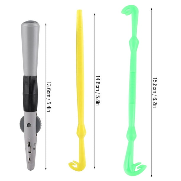 Peahefy Knot Tying Loop Tool, Fast Knot Tool,manual Fishing Hook Tier Line Tying Tool With Sub-Line + Single&double Hook Fast Knot Tyer Tool