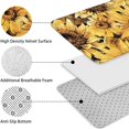 thumbnail image 5 of Yellow Sunflower Art Pattern Bathroom Rugs Sets 3 Piece,Toilet Cover Set,Absorbent Non Slip Bathroom Mats Sets with U-Shaped Contour Rug Toilet Rug Set, 5 of 5