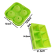 thumbnail image 2 of Molde de bandeja de hielo de 2 piezas - Bola de hielo verde de 4 agujeros + bandeja de hielo verde de 6 rejillas - sin cubierta de silicona para bandeja de hielo MFZFUKR CPB-US-CJZ125-4, 2 of 5