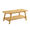 Oak | Coffee Table, variant on GZXS 2-Tier End Table with Storage Shelf, Modern MDF Side Table with Cylindrical Solid Rubberwood Legs, Multi-Purpose Nightstand for Bedroom Living Room, Off-White