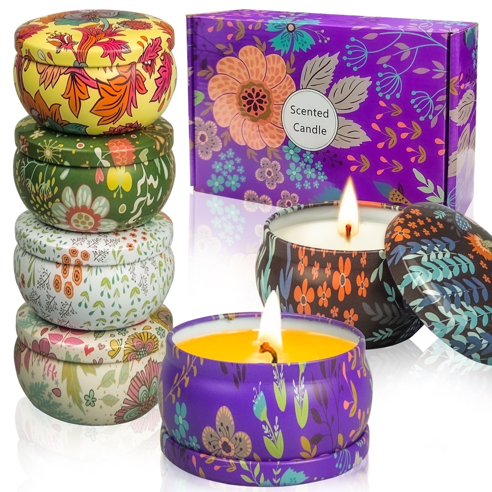 Cacou 6-Pack Scented Soy Wax Candle Gift Set photo 1