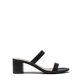 thumbnail image 2 of Sandalias DREAM PAIRS para mujer con dos tiras, punta abierta, color negro, talla 5.5, 2 of 6