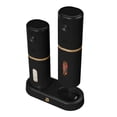 thumbnail image 4 of Beautiful 3-Piece Rechargeable Electric Salt and Pepper Grinder Set with Charging Base, Black Sesame by Drew Barrymore, 4 of 7