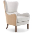 thumbnail image 3 of Tommy Hilfiger Warner Wingback Chair in Two-Toned Beige, 3 of 13