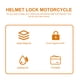 thumbnail image 2 of GOOHOCHY 1 CLAQUETE DE CASTO DE MOTO MOTO MOTODOCA CON ACERO CASO DE SEGURIDAD DE CASCO A PRUEBA, 2 of 8
