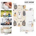 thumbnail image 6 of Yayeee 2 Pack Hand Towels for Bathroom 100% Cotton 16" x 28" Kitchen Towel, Halloween Black Pumpkins, 6 of 7