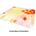 thumbnail image 3 of AuroraX Non-Slip Backing Living Room Area Rug Halloween Thanksgiving Fall Bath Mat Rug Contemporary 35x23 Inch Maple Leaf, 3 of 6