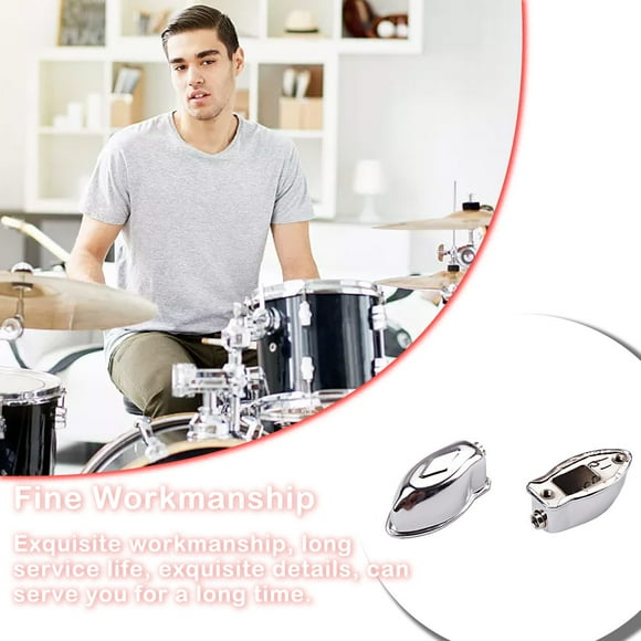 2 Pieces Snare Drum Lug Drum Connector Metal Claw Hook Percussion Instrument Accessories Iron Connector Kit Drummer Professionals Children
