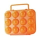 thumbnail image 5 of Caja de almacenamiento portátil para huevos con 12 rejillas y asa para acampar Naranja, 5 of 9