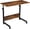 Retro Brown, 31.5", variant on BoldGear Sofa Side Table C Shaped End Table with Wheels, Rolling Bedside Laptop Table Snack Table TV Tray, Height Adjustable, Wooden Top & Metal Frame (Black)