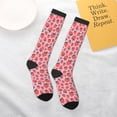 thumbnail image 6 of Bingfone Compression Socks for Women and Men Long Socks for Running Athletic Cycling Nurse-Cartoon Strawberry, 6 of 8