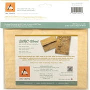 BARC Wood Veneer A7 Envelopes 5.24"X7.25" 5/Pkg-Birch Wood