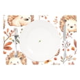 thumbnail image 2 of Ryvnso Placemats Set of 4 Hedgehog Leaves Flower Dining Mats Heat-Resistant Non-Slip Washable Table Mat, 2 of 8