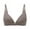 Gray Bras, variant on SMihono Womens Seamless Triangle Bralettes Front Closure Deep V Wireless Bras Comfortable Padded Bralette Front Opening Buckle No Rims Fixed Cup Gathering Daily Bra Beige L