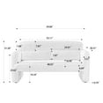Youdao 59" Small Loveseat Sofa, Modern Sherpa Mini Sofa Couch
