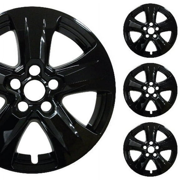 PacRim 17" Gloss Black Wheel Skin Cover |Compatible with 17" Toyota RAV4 XLE, Hybrid LE/XLE 2019-2024 |Set of 4