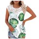thumbnail image 1 of Camiseta sin mangas de encaje con estampado de mujer Camiseta sin mangas de empalme de cuello redondo Camiseta ligera y cómoda delgada OAVQHLG3B Store lin121212, 1 of 5