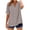Brown, variant on Button Down Shirts for Women Spring Summer V Neck Short Sleeve Tops Plaid Print Loose Casual Tops L