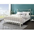 thumbnail image 3 of Comet White Finish Full Bed featuring Assembly, 330lbs Weight Capacity, and Sturdy Metal Frame, 3 of 6