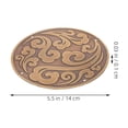 thumbnail image 2 of OUNONA Lot de 1 Appliqués Décoratifs pour Meubles Armoire d'Appoint Ronde Sculptée Usage Mobilier d'Extérieur, 2 of 8