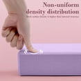 thumbnail image 6 of High Density EVA Yoga Brick, Non-Slip Waterproof Exercise Block for Yoga Dance Fitness, Comfortable Grip Foam Block for Easter Decor, Ideal for Stretching Pilates Home Workout, 9*6*2in, Purple, 6 of 7