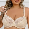 thumbnail image 3 of MHFRRA Compression Bra Women's Double Lace Lingerie Plus Size Bra 110D, 3 of 8