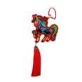 thumbnail image 4 of Adorno de caballo de Año Nuevo chino, bordado, de peluche, de dibujos animados Borlas, 4 of 9