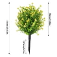 thumbnail image 3 of Arreglo floral artificial de camelia y plantas verdes: simulación primaveral realista para la decoración del hogar, centro de mesa floral artificial que no necesita riego para la sala de estar, la, 3 of 6