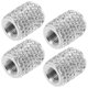 thumbnail image 4 of Bling Car Tire Valve Caps with Sealing Ring for Car Tyre Use Crafted from Aluminum Alloy 4pcs, 4 of 5