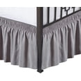 thumbnail image 1 of NETSENGWrap Around Bed Skirts with Split Corners for Full Beds 21" Drop, Silver Grey Elastic Dust Ruffles Easy Fit Wrinkle & Fade Resistant Silky Luxurious Fabric Solid Machine Washable, 1 of 7
