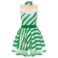thumbnail image 4 of iiniim Christmas Candy Cane Dress Sequins Fancy Dress Up for Women Girls Green 4XL, 4 of 7