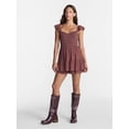 thumbnail image 2 of No Boundaries Smocked Romper with Flutter Sleeves, Women’s XXS-XXL, 2 of 5