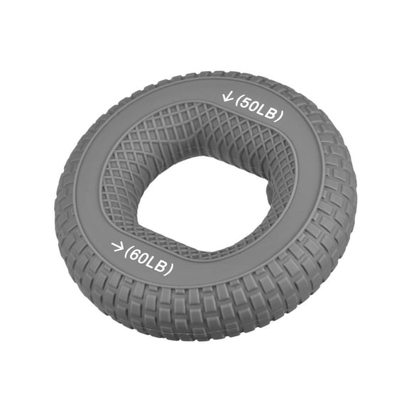 Uxcell 3.07" 50/60 Lbs Gray Hand Grip Strengthener Hand Grip Ring for Rock Climbing