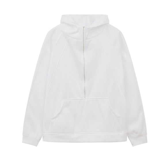 Women 3/4 Zip Hoodies Fall Fashion Fleece Pullover Mock Neck Sweatshirt Long Sleeve Casual Workout Winter Tops 2026 L