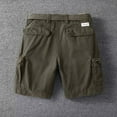 thumbnail image 4 of alcepopk Mens Cargo Shorts Elastic Waist Cotton Shorts Relaxed Fit Casual Outdoor Hiking Shorts with Multi Pockets(AG,33), 4 of 4