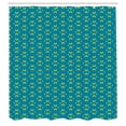thumbnail image 2 of Ambesonne Geometric Shower Curtain, Small Ethnic Stripes Art, 69"Wx75"L, Dark Turquoise and Green, 2 of 4