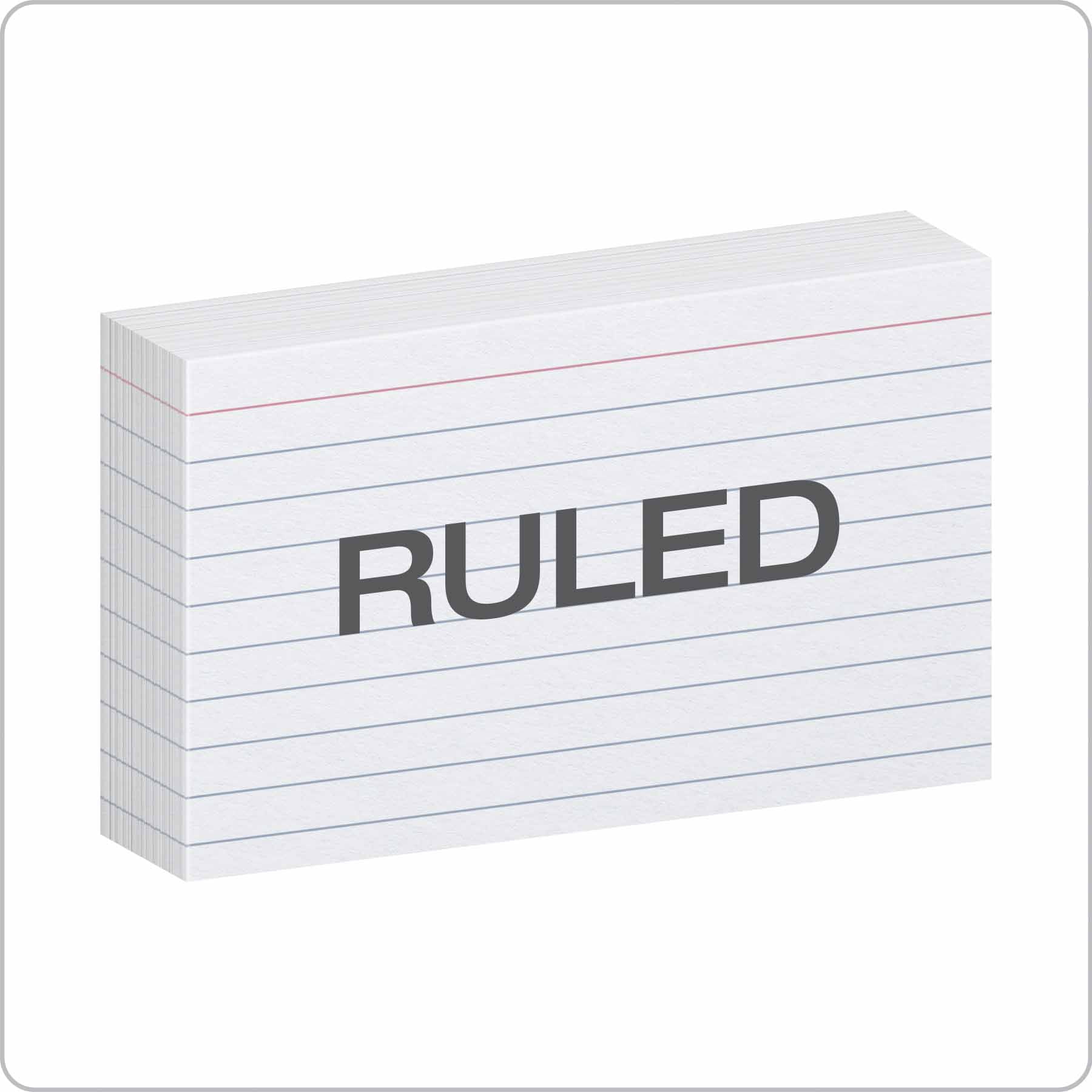 10PC Oxford Oxford Ruled Index Cards, 3 x 5, White, 100/Pack 31