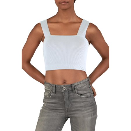 Jolie & Joy by FCT With Love Womens Juniors Ribbed Bralette Cropped