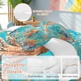 thumbnail image 2 of Ocean Octopus Bedding Duvet Cover Set Queen Size 4 Pieces Marine Life Coral Starfish Retro Bedding Set with Zipper Closure, 1 Comforter Cover 90x92 Inches 1 Flat Sheet & 2 Pillow Cases, 2 of 7