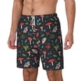 thumbnail image 2 of Balery Forest Flora and Insects Mens Swim Trunks Swim Shorts for Men Quick Dry Inseam Beach Shorts with Compression Liner Pocket-XX-Large, 2 of 9