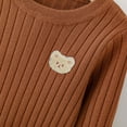 thumbnail image 4 of Hpgjzj Toddler Baby Girl Knit Sweaters Oversized Long Sleeve Embroidery Shirt Top Newborn Infant Cute Fall Winter Clothes 4-7 Years, 4 of 7