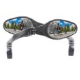 thumbnail image 1 of High-definition Mountain Road Bicycle Rearview Mirror Handle Horizontal Long Telescopic 360-degree Rotating Bicycle Plane Mirror (one on each side, black), 1 of 7