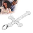 thumbnail image 4 of Collar de Crucifijo ANGGREK de Plata de Ley 925 Para Hombre y mujer, 4 of 8
