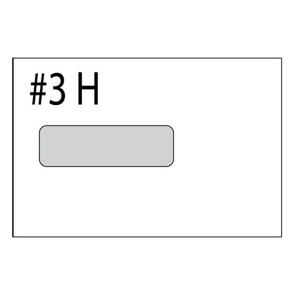 Poly Window Open Side Booklet Envelopes, 6" x 9", 24#, White, Side Seams (Box of 500)