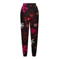 thumbnail image 5 of Idoravan Women's Plus Size Pants Clearance Womens Fashion Casual Drawstring Tight Leggings Elastic Waist Long Pants Trousers, 5 of 5