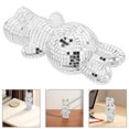thumbnail image 3 of SHISUYAN Handcrafted Mosaic Rabbit Figure Mirror Disco Ball Bunny Novelty Disco Ball Rabbit Shape Ornament for Spring Easter Party Music Festivals, 3 of 8