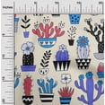 thumbnail image 2 of oneOone Viscose Chiffon Beige Fabric Cactus Sewing Fabric By The Yard Printed Diy Clothing Sewing Supplies 42 Inch Wide-X8, 2 of 6