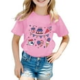 thumbnail image 2 of BOOMNY Bbay Boys Girls Independence Day Shirts Short Sleeve 4Th Of July Patriotic Usa Flag Star Striped Printed T Shirts Soft Breathable Summer Shirt Tops 2-3 Years, 2 of 3