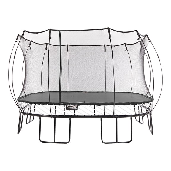 Open Box Springfree Trampoline Kids Jumbo Square 13 Ft Trampoline w/ Enclosure