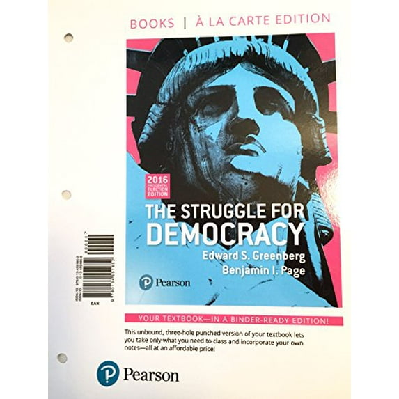 Pre-Owned Struggle for Democracy, The, 2016 Presidential Election Edition -- Books a la Carte (12th Edition), 9780134551852, 0134551850, Paperback, 12 edition
